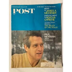 Saturday Evening POST Magazine February 24, 1968, Paul Newman, James Michener
